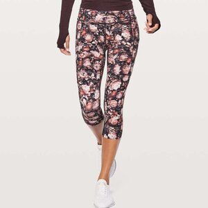 Lululemon Fast & Free Crop II Nulux 19" Peony Multi